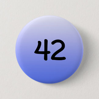 knöpfen Sie ringsum blaues Zahl fourtytwo Button