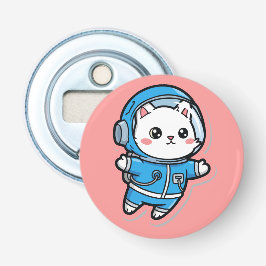 Knopfflaschenöffner Süße Astronaut Katzen Kawaii Flaschenöffner
