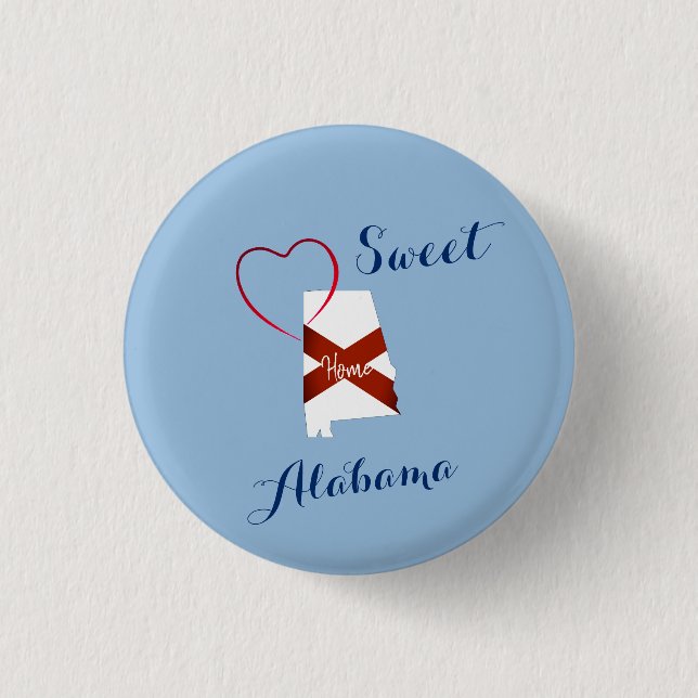 Knopfsammlung Spaß Alabama Button (Vorderseite)