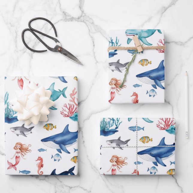 Knorpelhai Geschenkpapier Set (Vorderseite)