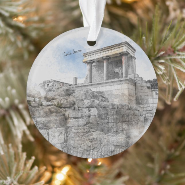 Knossos Palace, Heraklion, Kreta, Griechenland Ornament (Baum)