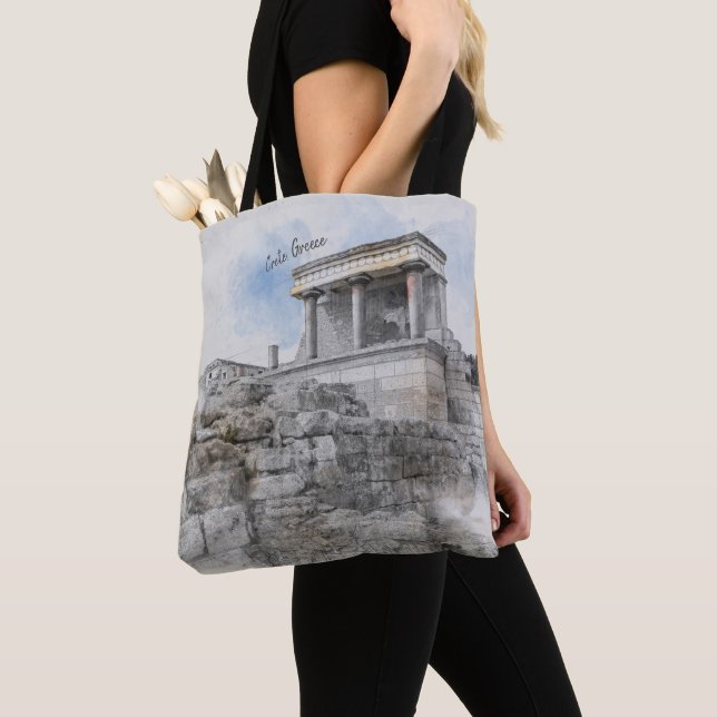 Knossos Palace, Heraklion, Kreta, Griechenland Tasche (Von Nahem)
