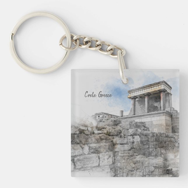 Knossos Palace Schlüsselanhänger - Altes Kreta Sou (Vorderseite)