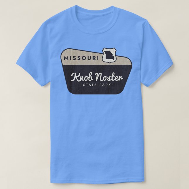 Knoster Noster Staat Park Missouri Begrüßungszeich T-Shirt (Design vorne)