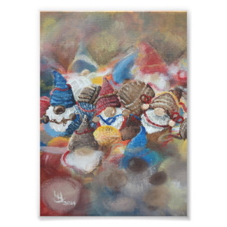 Knot Gnomes Art Print Fotodruck
