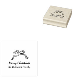 Knot Modern Christmas Gummistempel