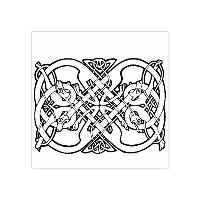 Knotdesign Gummi-Briefmarke Gummistempel (Prägung)