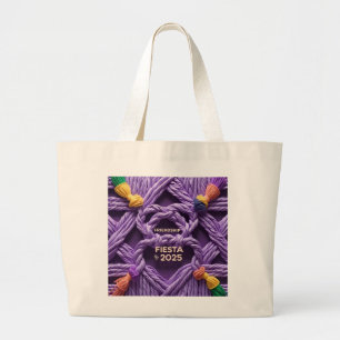 Knoten-Fiesta-Raffia Jumbo Stoffbeutel