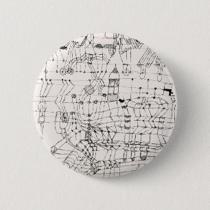 Knotted in the Manner of a Net by paul klee Button