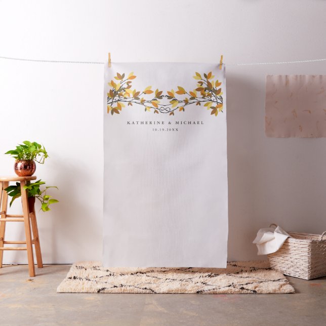 Knotted Liebe Trees Wedding Foto Backdrop Tuch Stoff (Beispiel)