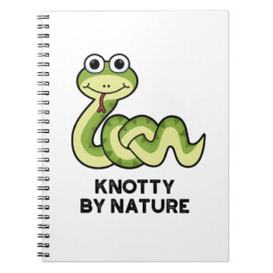 Knotty By Nature Funny Snake Pub Notizblock