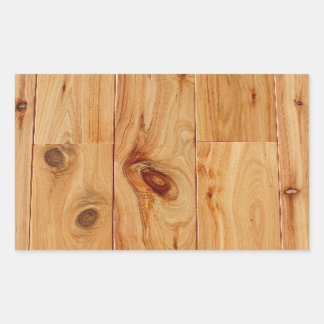 Knotty Light Wood Grain Floor Rechteckiger Aufkleber
