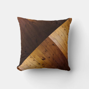 Knotty Pine Wooden Look Kissen