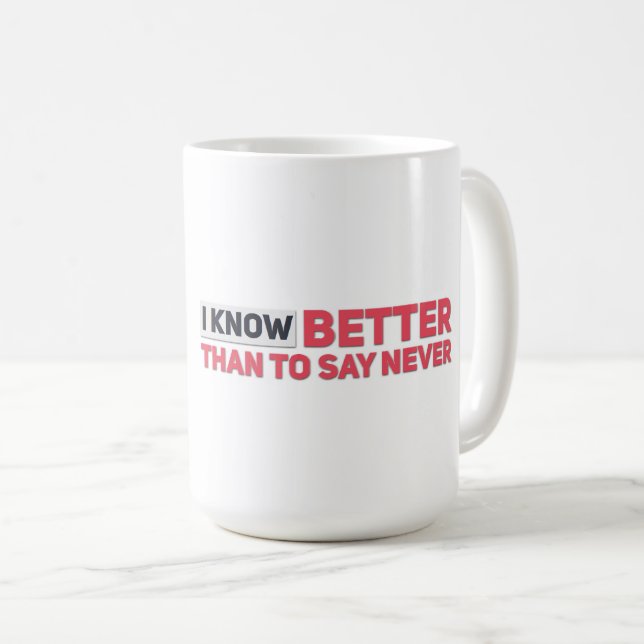 Know Better - Klassische Tasse (VorderseiteRechts)