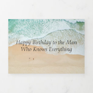 Know-It-All-B-Day Dreifach Gefaltete Karte