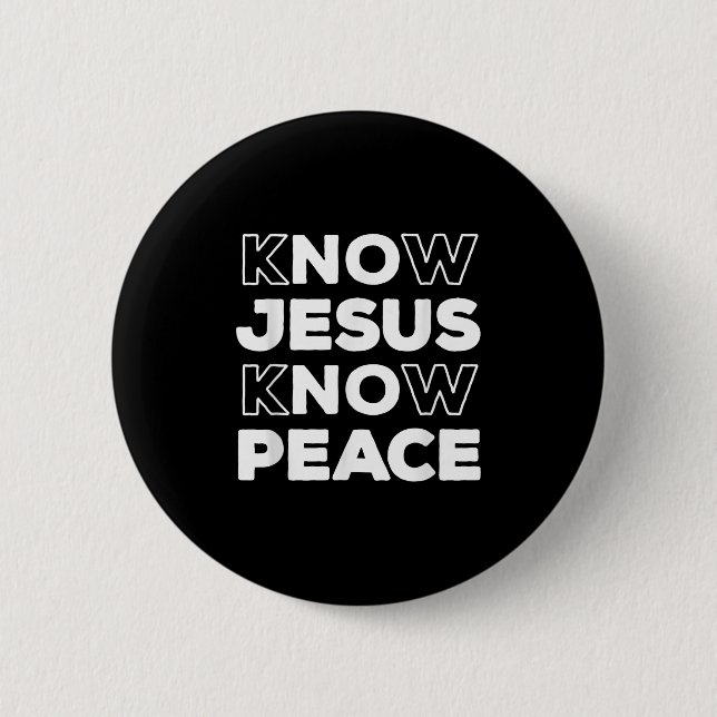 Know Jesus kennen den Christlichen Glauben Kirche  Button (Vorderseite)