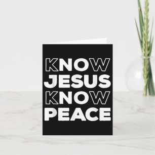 Know Jesus kennen den Christlichen Glauben Kirche Karte