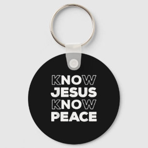 Know Jesus kennen den Christlichen Glauben Kirche Schlüsselanhänger