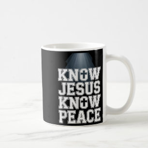 Know Jesus kennt die Christliche Grafikdesign-Fai Kaffeetasse