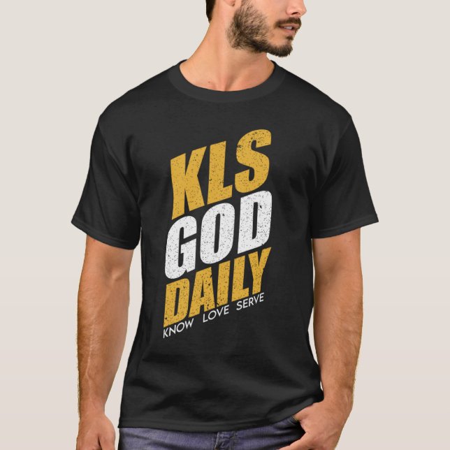 Know Liebe Gott dienen Christliche T-Shirts Männer (Vorderseite)