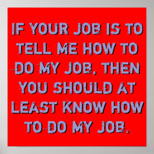 Know my job Poster
