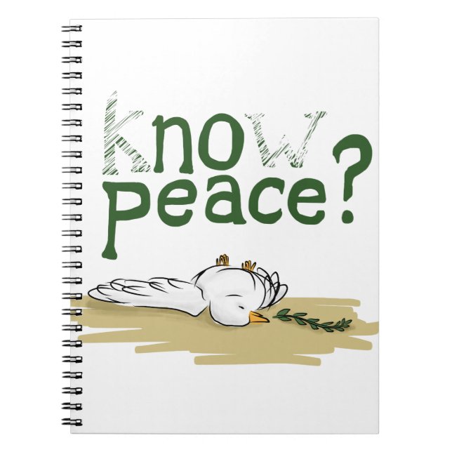 Know Peace Civil Rights Activist Journal Notizblock (Vorderseite)