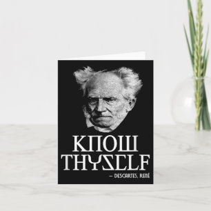 Know Thyself Sokrates Descartes Schopenhauer Philo Karte