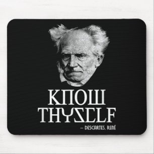 Know Thyself Sokrates Descartes Schopenhauer Philo Mousepad