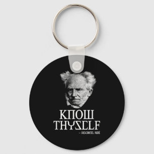 Know Thyself Sokrates Descartes Schopenhauer Philo Schlüsselanhänger