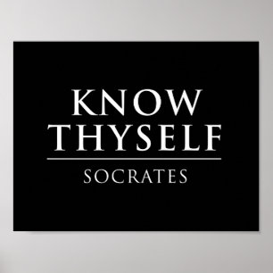Know Thyself - Sokrates Poster