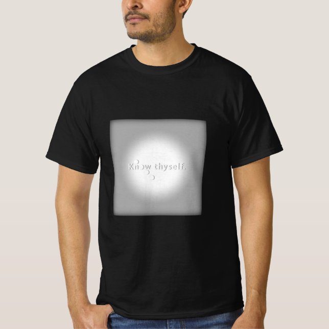 Know Thyself - Sokrates T-Shirt (Vorderseite)