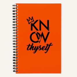 KNOW THYSELF Tactical Journal | Int Orange Notizbuch