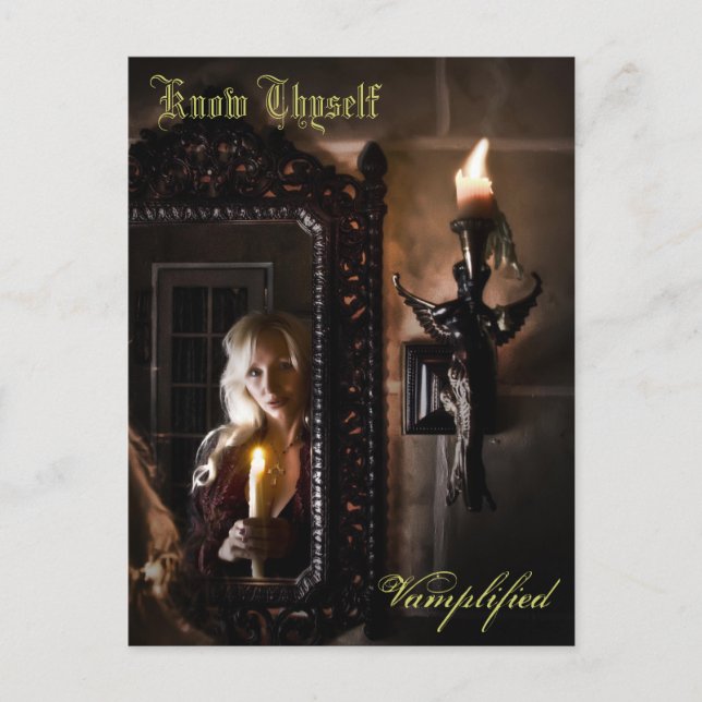 Know Thyself Vamplified Postkarte (Vorderseite)