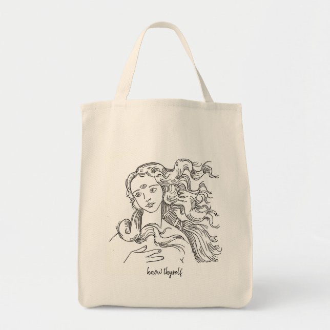 Know Thyself Venus Tote Tragetasche (Vorne)