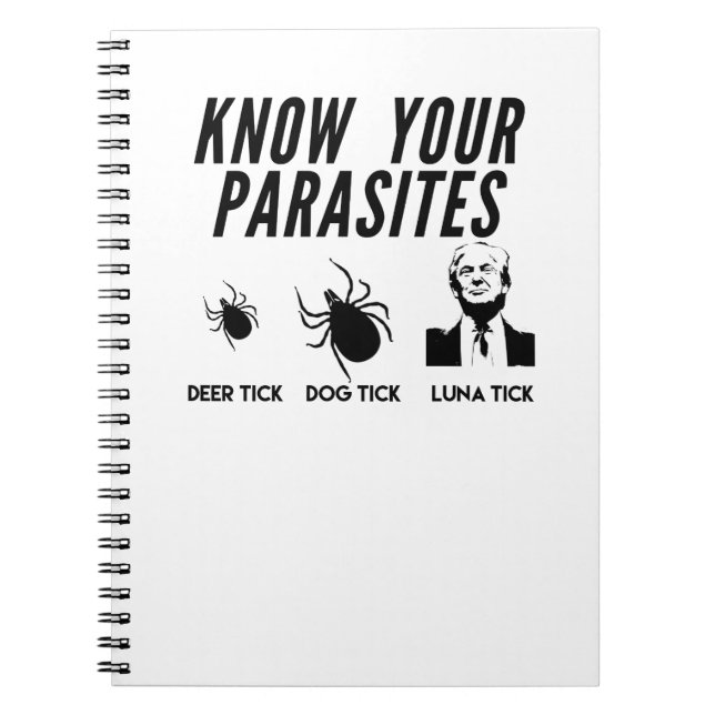 Know Your Parasites - Anti Trump T-shirt - Unisex Notizblock (Vorderseite)