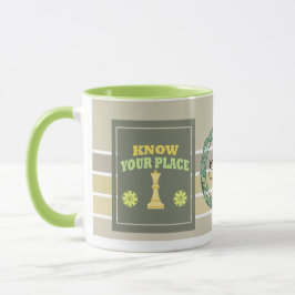 Know Your Place – Personalized Floral Affirmation Tasse