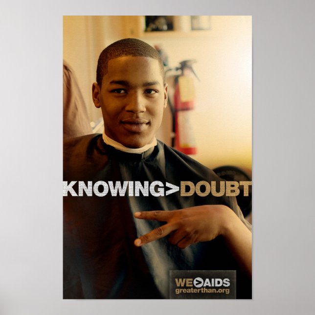 Knowing > Doubt Barbershop Poster (Vorne)