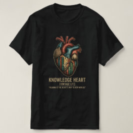 Knowledge Heart Vintage Literarisches T-Shirt | An