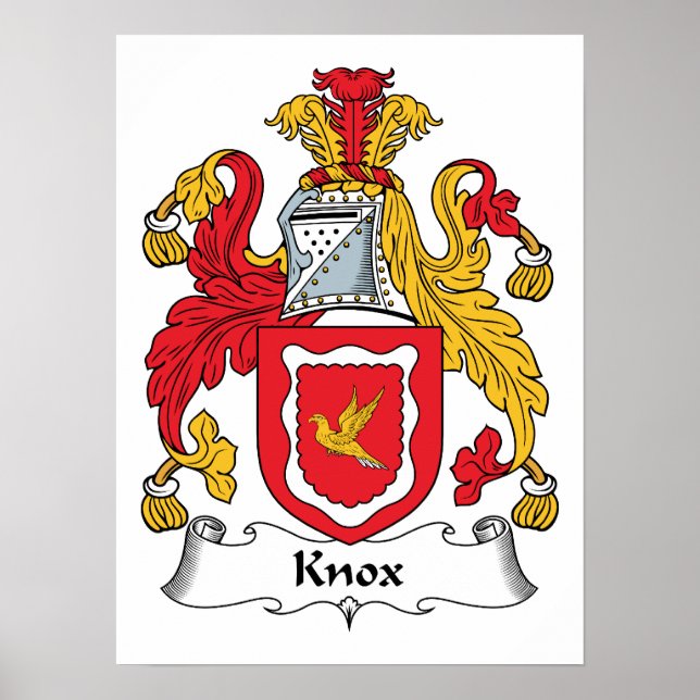Knox-Familienwappen Poster (Vorne)