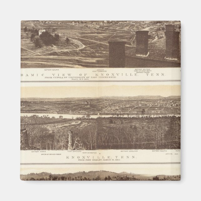Knoxville, Chattanooga Magnet (Vorne)