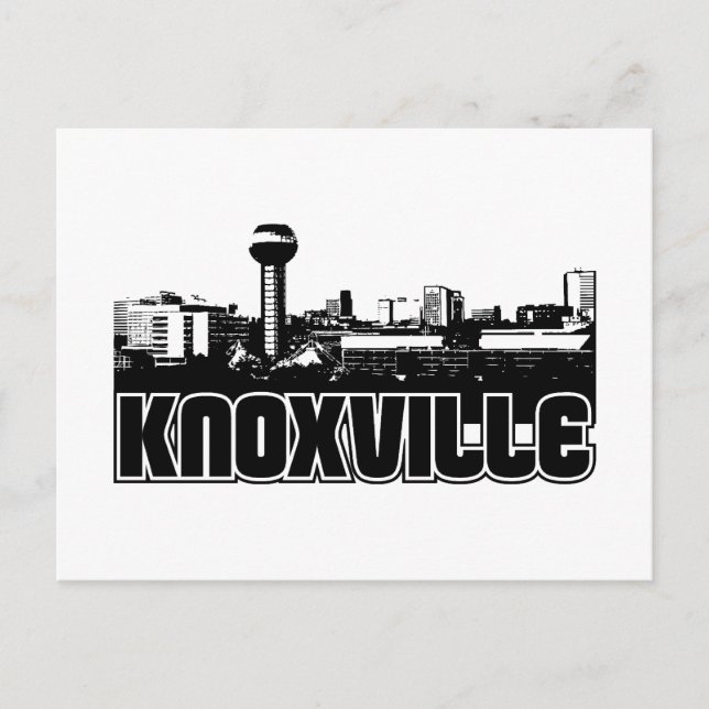 Knoxville Skyline Postkarte (Vorderseite)