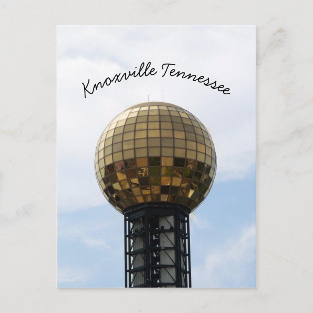 Knoxville Sunsphere Postkarte (Vorderseite)