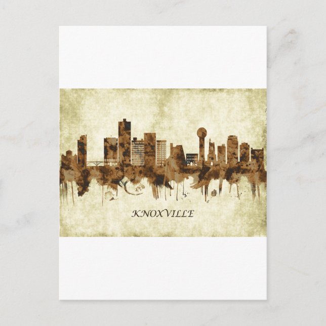 Knoxville Tennessee City Einladungspostkarte (Vorderseite)