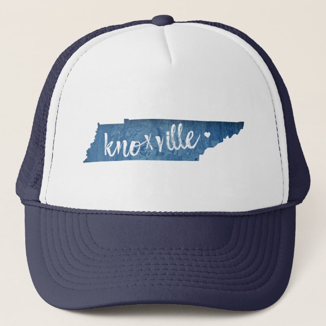 Knoxville, Tennessee, Holzkörner Truckerkappe (Vorderseite)