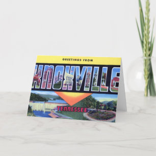 Knoxville Tennessee Large Letter Greetings Karte