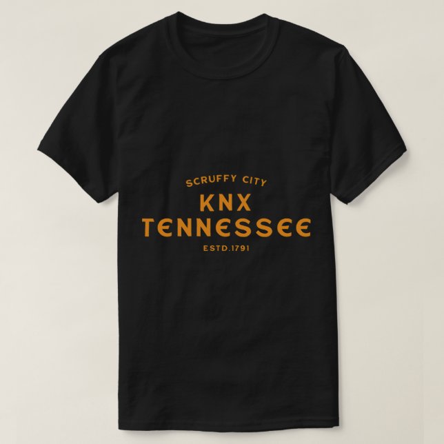 Knoxville Tennessee - Scruffy City Knoxville T-Shirt (Design vorne)