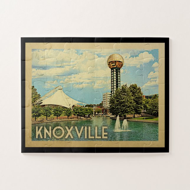 Knoxville Tennessee Vintage Reise (Horizontal)