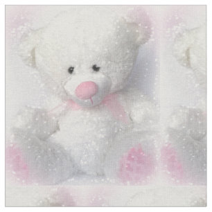 Knuddeliger weißer Teddybär Stoff