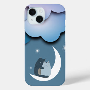 Knuddelkatzen auf dem Mond Case-Mate iPhone Hülle