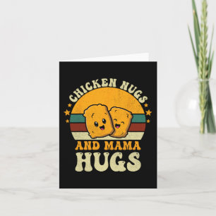 Knuddels und Mama umarmt Kleinkind wegen Chicken N Karte